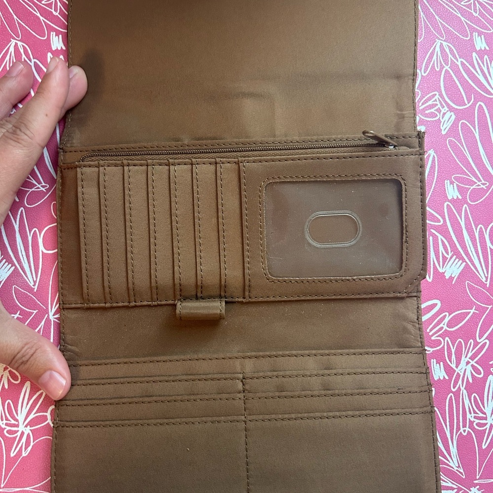 Etienne Aigner Brown and Tan Wallet - Picture 2 of 5